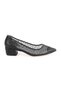 Women's Evening Dress Shoes with Stone Mesh and Pointed Toe, Short Heeled L047.5335 - 2