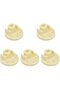 Five rubber feet for mixers, bottom replacement feet, KitchenAid P4326634 stand mixer rubber base (yellow)