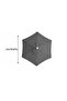 Hexagonal cantilevered garden sunshade canopy, UV protected, 2 meters in diameter [canopy only - frame not included] - 3