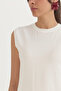 Sleeveless Combed Cotton Underwear - Ecru - 3