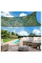Rectangular sunshade sail, camouflage pattern, 3x5 meters, green mesh fabric - 5
