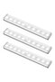 Three-piece sensor light set, 10 LED wardrobe light, night light, stair light - cool white light