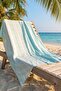 Cotton Long Blue Pareo, Sunbed Cover, Peshtemal 80X150 cm - 5