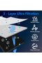4-Piece Replacement Kit for Refrigerator Air Purifiers, Compatible with LG LT120F, Kenmore Elite 469918, 9.2x9.2x0.8 cm, Replaces ADQ73214402 - 4