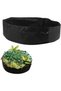 Round indoor/outdoor felt planting bags. Suitable for gardens/vegetable plots. Black. With handle. 120cm x 30cm - 5