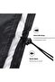 Sun umbrella cover with zipper and drawstring – includes storage bag – Black – 280 cm - 3