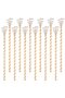 12-unit 29.2cm copper plant support brackets, indoor outdoor fruit vegetable growth aid