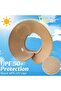 Wide Brim Straw Visor Hat Foldable Summer Topless Sun Hats for Women - 2