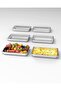 6-Pack Full Size Steam Table Pans with Handle, 2.5 in Deep Restaurant Steam Table Pans Commercial, Anti-Jamming Hotel Pan Stainless Steel