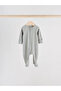 Baby 5-Piece Blue and Gray Toned Ribbed Zippered Booties Sleeping Bag Set - 3