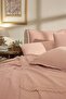Muslin -Sofia Pudra- Elastic Sheet Double King Size Duvet Cover Set - 3