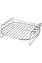 Double-layer air fryer rack, double-layer design with stainless steel baking tray, suitable for air fryers.