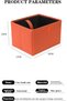 Leak-proof car trash can, universal hanging trash bag, multi-purpose outdoor travel organizer, truck collapsible trash can, SUV home office (red) - 2