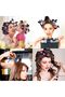 24-piece hot curling iron set, hot curling iron, replacement curling iron, suitable for hairdressers and girls with stylish hair (black and white). - 5