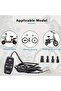 3-in-1 Motorcycle Handlebar Control Switch with Headlight, Turn Signal, and Horn for 22mm (7/8") Bars, Durable PVC Ergonomic Design - 3