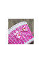 Hand-woven children's bicycle basket, front-mounted children's bicycle basket, floral and letter patterns. - 3