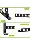 Foldable clothes hooks, wall-mounted clothes racks, folding hooks, wall hooks, clothes racks, clothes rods, wall-mounted, aluminum - 3