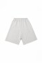 Women's Combed Cotton Relaxed Fit Jorts Bermuda Gray Melange Shorts - C915 - 6