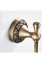 Bathroom lighting fixtures, chandeliers, European-style bases, wall hooks, brass, vintage double hooks - 5