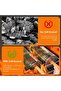 9-Piece BBQ Basket Set - BBQ Grill Cylinder - BBQ Tools - BBQ Accessories - Also For meat & fish - SS - for outdoor picnics, campfires, & camping - 5