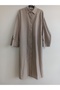 26 Ya 478 Tunic with Side Pockets in Mink Color