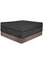 Hot tub cover. Windproof and waterproof outdoor spa cover. Hot tub cover with vents and buckles (193 x 193 x 51 cm)