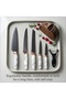 6 Piece Kitchen Knife Set for Home Chefs & Beginners, Professional Cooking Knives with Peeler for Daily Meal Prep, Ergonomic Non-Slip Handle Kitchen Essentials, Gift Box - 5