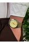 Vintage Dial Silver and Gold Dual Color Men's Wristwatch Stainless Steel Case Steel Band Durable Colorfast Men's Watch - 2