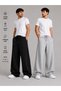 2-Pack Men's Baggy Fit Sweatpants (Black and Gray) Loose Leg Oversize