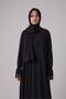 Practical Sandy Fabric One-Piece Prayer Dress with Attached Hijab Suitable for Hajj and Umrah