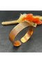 Water Wave Patterned Adjustable Healing Copper Bracelet - 2