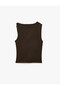 Drape Detailed Sleeveless Asymmetrical Drape Collar Blouse with Accessories - 2