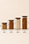 Set of 24 Vacuum Borosilicate Glass Jars with Acacia Lids – Kitchen Storage Container Set in 4 Sizes - 4