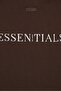 Men Crew Neck Short Sleeve Brand Logo T-Shirt, Chocolate - 3