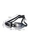 Two pairs of waterproof professional swimming goggles with safety buckles, suitable for water sports - Black - 5