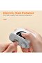 3-Speed Electric Automatic Nail Trimmer & LED Polisher with Storage (Grey) - 5