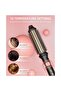 Round ionic hot air comb for creating hair styled hair, curling iron, 10 temperature settings, European standard plug. - 3