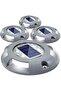 solar-powered bridge lights, driveway lights, dock lights, for steps, gardens, ground paths, and patios (white light)