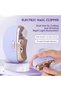 Electric 2-in-1 Nail Clipper & Filer (purple), 2 speeds with light, quiet rechargeable trimmer for all ages. - 3