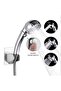 Handheld shower head with on/off/pause switch; three-mode spray bar with stop button; shower head - 4