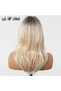 Women's blonde wig, natural hair texture - long wavy blonde wig | 20-inch curly synthetic wig, suitable for everyday wear. - 3