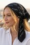 White on Black Mustafa Kemal Atatürk Signature Women's Scarf Bandana Accessory 65 X 65 cm - 3