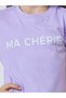 Teen Girls Lilac Round Neck Cotton T-Shirt Dress - 3