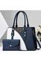 Luxury Ladies Handbag Set for Women – Elegant Leather Tote, Shoulder Bag & Purse with Designer Contrast Stitching, Fashion Handbags for Everyday Use - 3