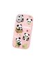 iPhone XS Max Compatible Case Camera Protector Pink Silicone Couple Phone Case Panda Pattern - 3