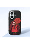 Vivo X200 Fe Compatible Case Camera Protector Black Silicone Couple Phone Case Girl Patterned