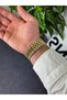 Vintage White Dial Double Color Gold and Silver Men's Wristwatch Steel Band Stainless Steel Case Does Not Fade - 6