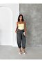 Smoked Bell-Bottom Woven Trousers