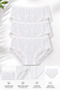 Women's High Waist Lace Front 3 Piece Panties