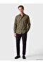 Özmarka New Season Khaki Regular Fit Gabardine Men's Shirt - 2